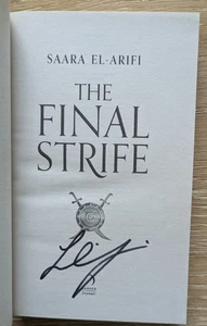 SAARA EL-ARIFI SIGNED THE FINAL STRIFE 1/1 UK PB 2023 BRAND NEW UNREAD COPY  - Picture 1 of 4