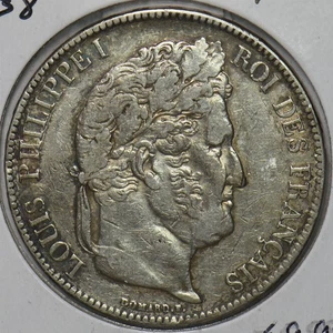 France 1838 BB 5 Francs 491059 combine shipping - Picture 1 of 2