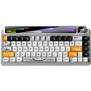 Teclado mecánico para juegos Leobog x Aula AMG65 con doble pantalla 65% Tri-Modo - Imagen 1 de 9