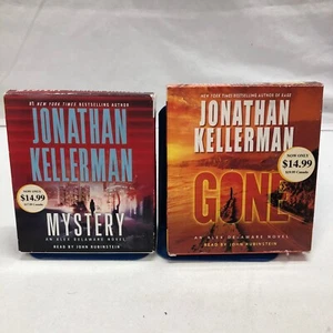 JONATHAN KELLERMAN AUDIOBOOKS CDS ALEX DELWARE NOVELS GONE 5 CD & MYSTERY 5 CD  - Imagen 1 de 10