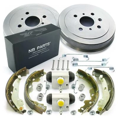 2x Bremstrommel Bremsbacken Radzylinder für Citroen C1 Peugeot 107 Toyota Aygo - Bild 1 von 2