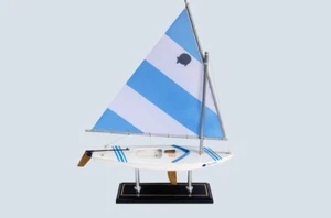 Wooden SUNFISH Model Sailboat Decoration 16"-9 - Picture 1 of 4