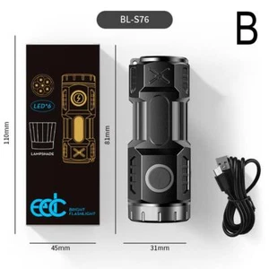 Mini linterna súper eléctrica camping impermeable recargable EE. UU. - Imagen 1 de 18