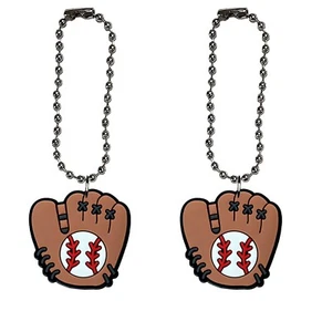 Baseball Glove Tumbler Chain Cup Mug Bottle Drink Coffee Tea Unique Set of 2 - Picture 1 of 6