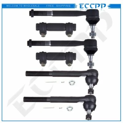 Kit de manguitos de ajuste de extremo de barra de amarre delantera de 6 piezas para GMC Savana 1500 2500 3500 Foto 1 de 4