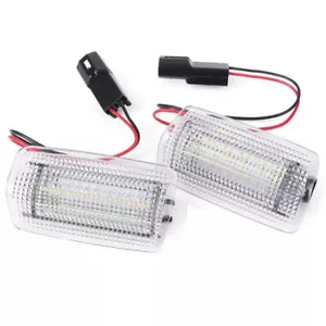 For TOYOTA LED Door Light Red Warning Flash Step Projector Puddle Lamp 2pcs Set - Picture 1 of 11