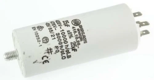 1 x Ducati Energia 4.16.10.26.64 25uF Polypropylene Capacitor 450VAC ±5%