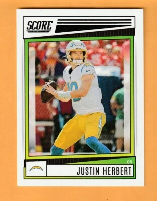 Justin Herbert Los Angeles Chargers 2022 Score #136 Oregon Ducks 5V - Image 1 of 2