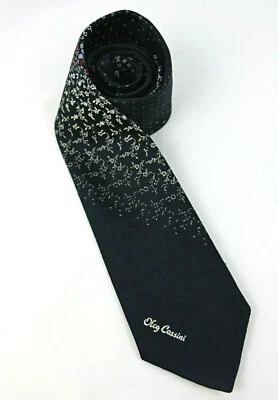 Vintag Олег Кассини на Бирме мужской галстук галстук галстук синий цветочный 54» 1980-х - Изображение 1 из 4