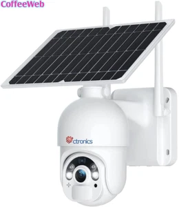 2K 4MP Telecamera Wi-Fi Esterno Senza Fili Con 355°/95° Pan & Tilt, Ctronics Tel - Imagen 1 de 12