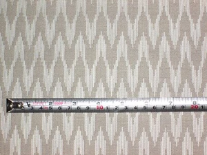 Sanderson Putty Beige Woven Geometric Chevron Stripe Furnishing Fabric 1.5+ mt - Picture 1 of 4