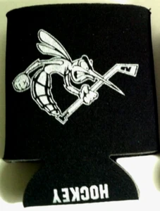 Skeeters Hockey Cozy Koozie Sleeve Black Mosquito Insect - Picture 1 of 2