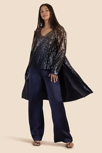 Neu mit Etikett Trina Turk Fische Pailletten Jacke Größe S. Passendes KLEID SEPARAT AUFGEFÜHRT - Bild 1 von 3