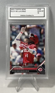 Elly De La Cruz Rookie Graded Gem Mint 10 2023 Topps Now #749 MLB Reds RC - Picture 1 of 3