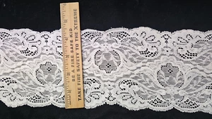 Vintage/Antico, Bianco, Inserimento Cotone, Lascia Pizzo, 6 & 1/3 iarde - Foto 1 di 1