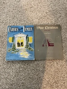 Carols For The Family Christmas Sheet Music Songbook 1951 Vintage Home Singing - Picture 1 of 2