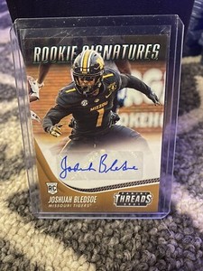 JOSHUAH BLEDSOE PINK AUTO 2021 PANINI CHRONICLES DRAFT PICKS THREADS ROOKIE RC