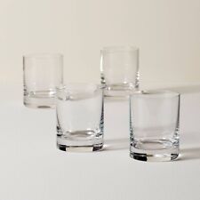 LENOX TUSCANY CLASSICS DOUBLE  OLD FASHIONED GLASS SET OF 4 NEW WHISKY GLASS