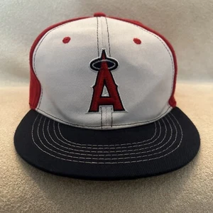 ANAHEIM ANGELS HAT / TRUCKER BASEBALL CAP MLB FLAG 'SIXTH MAN' BUD ADJ SNAPBACK - Picture 1 of 12