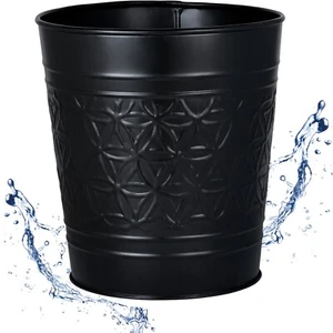 Autumn Alley Black Metal Trash Can | 7L, 2 Gallon Trash Can - Picture 1 of 8