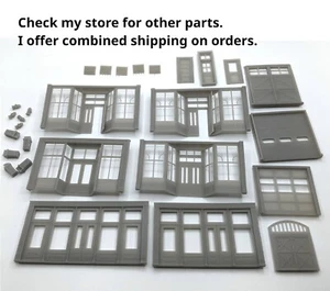 HO Scale Storefronts Lot Details Unpainted - Picture 1 of 7