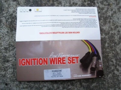 Juego de cables de bujía de acero inoxidable trenzado Porsche 911 930 Turbo 1974-1989 Foto 1 de 4