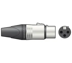 Neutrik 762.122 NC3FXX 3-pole XLR Socket Line Connector For Cables up to 8mm New - Picture 1 of 1