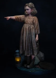 Scale 1/8 Unpainted 大畠雅人 Girl With Key Unassembled Figure Garage Kit Model   - Picture 1 of 3