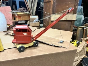 Vintage Triang Toy Jones Mobile KL44 Ton Crane play wear replaced hook c1930/40 - Picture 1 of 12