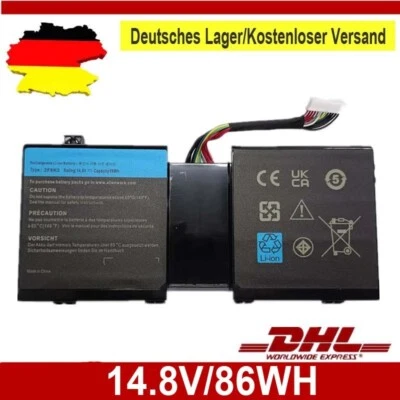 Ersatz Akku für Alienware 17X M17X R5 18X M18x-R3 P18E 2F8K3 8 Cells - Bild 1 von 4