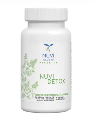 Nuvi Detox Body Weight Loss and Cleansing Natural and Organic Nuvi Detox 60 Ct Foto 1 de 4