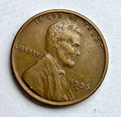 1936-S Lincoln Wheat 1c ~~ EF++ / AU ~ Great Details ~ Nice! ~ 1 Coin ~ M63 - Image 1 of 4