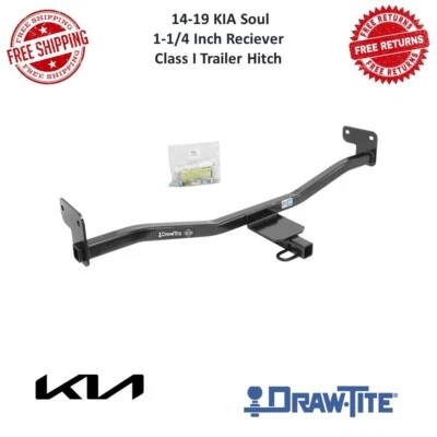 Draw-Tite 24915 Trailer Hitch Class I, Black 1-1/4" Receiver Fits 14-19 KIA Soul - Image 1 of 4