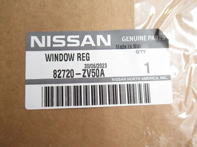 Regulador ventana trasera pasajero genuino Nissan Infiniti 82720-ZV50A 2004-10 QX56 Foto 1 de 4