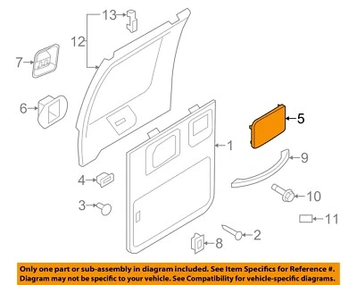 FORD OEM 08-14 E-350 Super Duty Back Door-Speaker Cover Grille Grill 8C2Z18978AA - Image 1 of 2