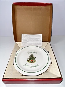 NOS Christmas Heritage by Pfaltzgraff "Cookies for Santa" Plate 8.25" 12-205 - Picture 1 of 6