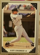 SCOTT COOLBAUGH 2013 Leaf Memories 1991 Series 2 Buy Backs SP #1/1 of 1 Buybacks