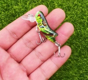 1pc Grasshopper Cricket Insect Jig Fishing Lure Bait 4.5cm 3.5g - Picture 1 of 2