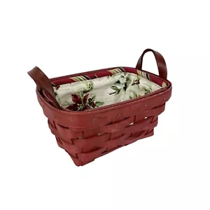 Longaberger Christmas Signed Basket Two Handle 2006 - Picture 1 of 11