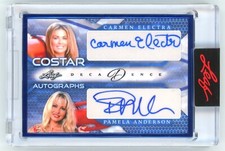 2023 PAMELA ANDERSON CARMEN ELECTRA LEAF DECADENCE POP CENTURY DUAL AUTO 4/7!!