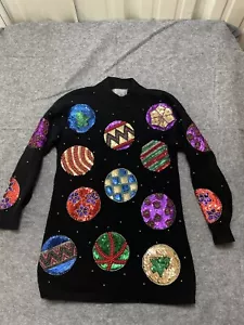 Maglione natalizio Marisa Christina collezione donna sequenza perline tg S - Foto 1 di 17