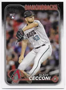2024 Topps #649 Slade Cecconi RC - Arizona Diamondbacks - Picture 1 of 2