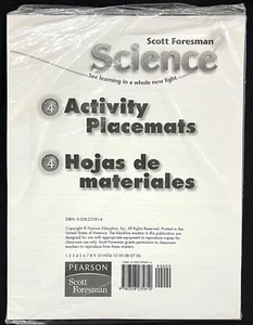 4th Grade - SCIENCE ACTIVITY PLACEMATS (ENGLISH & SPANISH) (2008, Foresman) - Picture 1 of 8