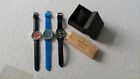 3 GENTS WATCHES ALL NEW ALL UN USED 2 BOXED FULLY WORKING RRP 70 JOBLOT
