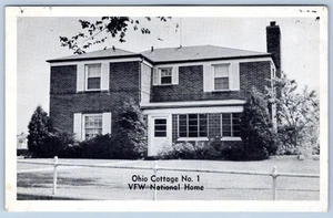 1930-40 OHIO COTTAGE Nº 1 POSTAL VINTAGE DE CASA NACIONAL EN MUY BUEN ESTADO - Imagen 1 de 2