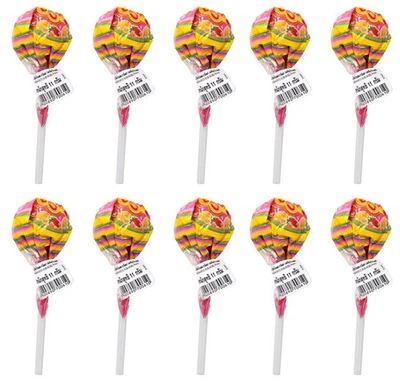 10x Chupa Chups 11g Strawberry Banana Creamy Lollipops Candy Bulk Lot Flavor - Image 1 of 4