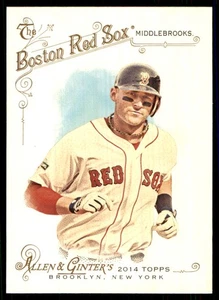 2014 Topps Allen & Ginter Will Middlebrooks Boston Red Sox #107 - Picture 1 of 2