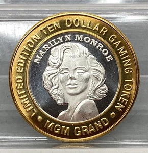 Marilyn Momroe .999 Silver MGM Gaming Token - Picture 1 of 2