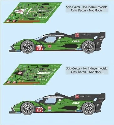 LE MANS DECALS Autocollants Lamborghini SC63 LMDh Le Mans 2024 1:32 1:43 1:24 fente calques