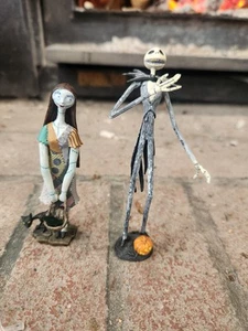 Nightmare Before Christmas Jack Skellington Sally Statue Figures Yujin - Picture 1 of 5